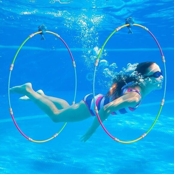 Swimming Rings Pool Toys Diving‎ Practice Kids Adults - Picture 1 of 7